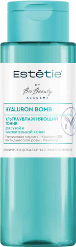 Тоник для сухой и чувствительной кожи ультраувлажняющий Estetie Hyaluron Bomb #1