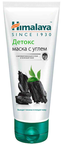 Маска для лица Himalaya Детокс с активированным углем и зеленым чаем #1