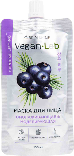 Маска для лица Skin Shine VeganLab омолаживающая и моделирующая #1
