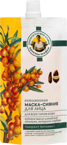 Маска-сияние для лица Рецепты бабушки Агафьи Аптечка Агафьи #1