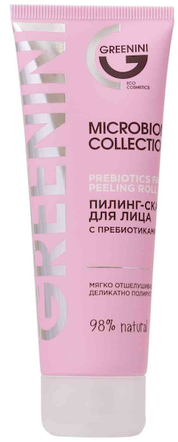 Пилинг-скатка для лица Greenini Microbiome Collection с пребиотиками #1