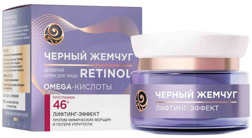 Крем для лица дневной Чёрный Жемчуг Retinol+ лифтинг-эффект 46+ #1