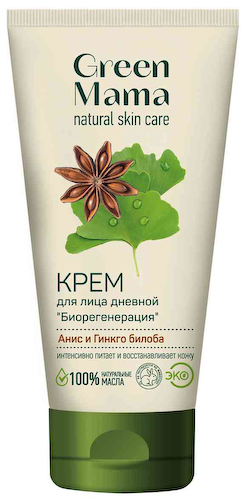 Крем для лица дневной Green Mama биорегенерация анис-гинкго билоба #1