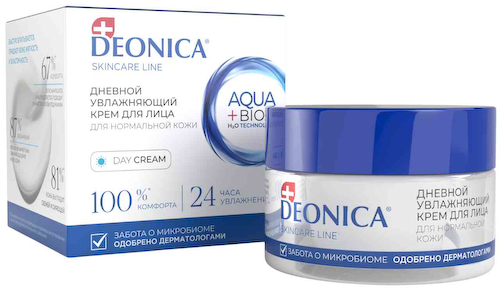 Крем для лица дневной увлажняющий Deonica Skincare Line для нормальной кожи #1