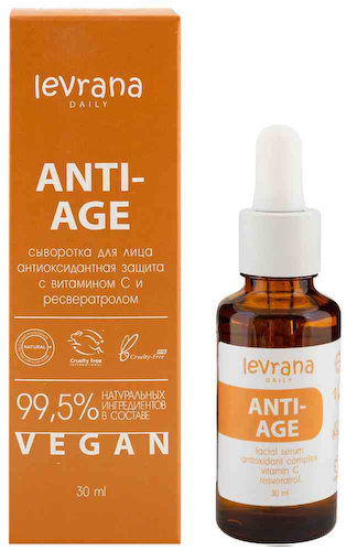 Сыворотка для лица Levrana Daily Anti-Age Антиоксидантная защита с витамином С и ресвератролом #1