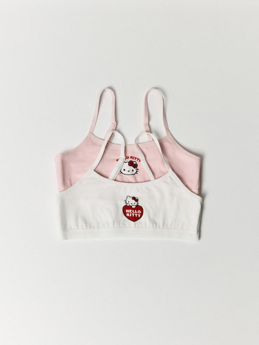 Набор топов для девочек с принтом Hello Kitty, 2 шт. #1