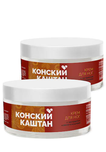 Крем для ног с конским каштаном, 2 шт. #1